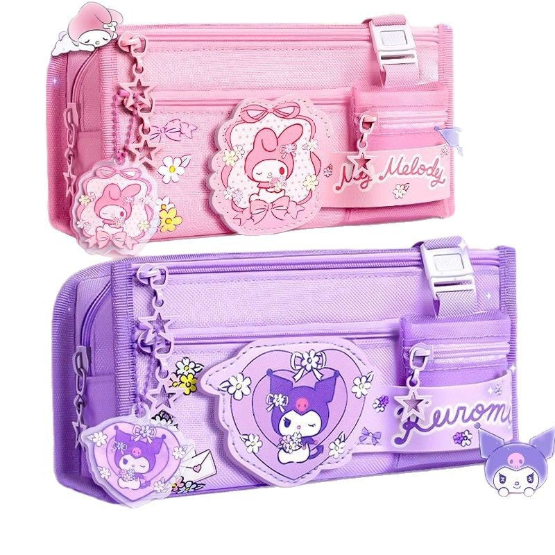 Niche Non-Colliding High-Looking Primary School Girls Kurome Stationery Bag Stationery Box Pencil Case Sanrio Pencil Bag