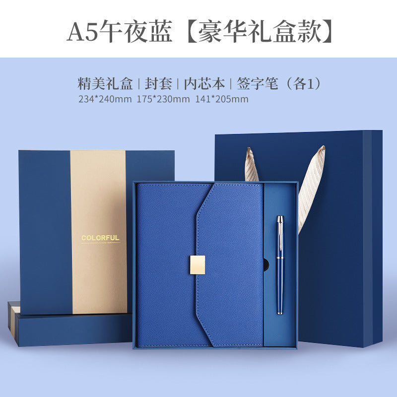 A5 70% off A6 Loose-Leaf Notebook Color-Changing Pu Notebook Gift Box Set Gift School Custom Logo Magnetic Buckle Notepad