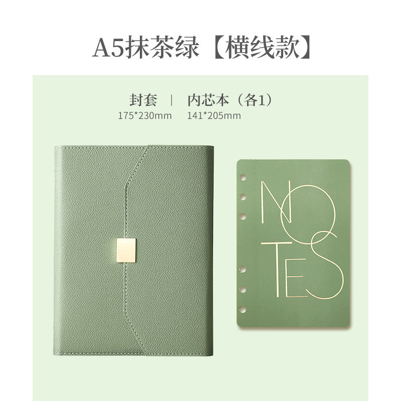 A5 70% off A6 Loose-Leaf Notebook Color-Changing Pu Notebook Gift Box Set Gift School Custom Logo Magnetic Buckle Notepad