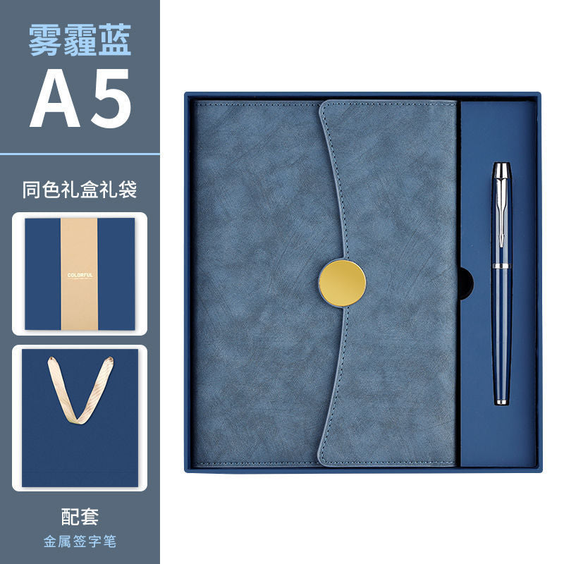 A5 70% off A6 Loose-Leaf Notebook Color-Changing Pu Notebook Gift Box Set Gift School Custom Logo Magnetic Buckle Notepad
