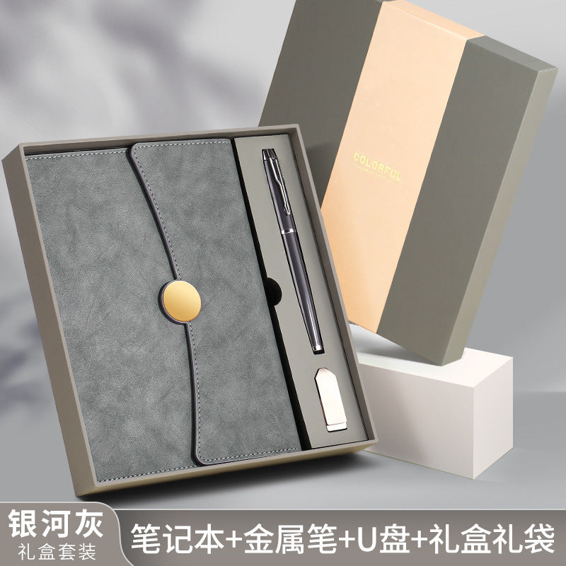 A5 70% off A6 Loose-Leaf Notebook Color-Changing Pu Notebook Gift Box Set Gift School Custom Logo Magnetic Buckle Notepad