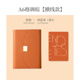 A5 70% off A6 Loose-Leaf Notebook Color-Changing Pu Notebook Gift Box Set Gift School Custom Logo Magnetic Buckle Notepad