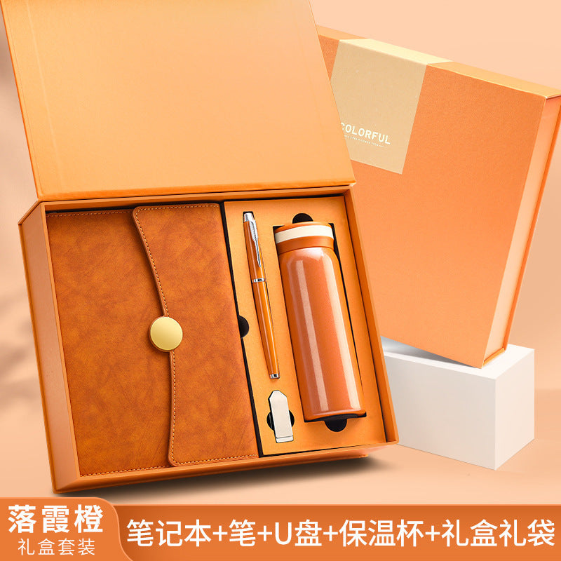 A5 70% off A6 Loose-Leaf Notebook Color-Changing Pu Notebook Gift Box Set Gift School Custom Logo Magnetic Buckle Notepad