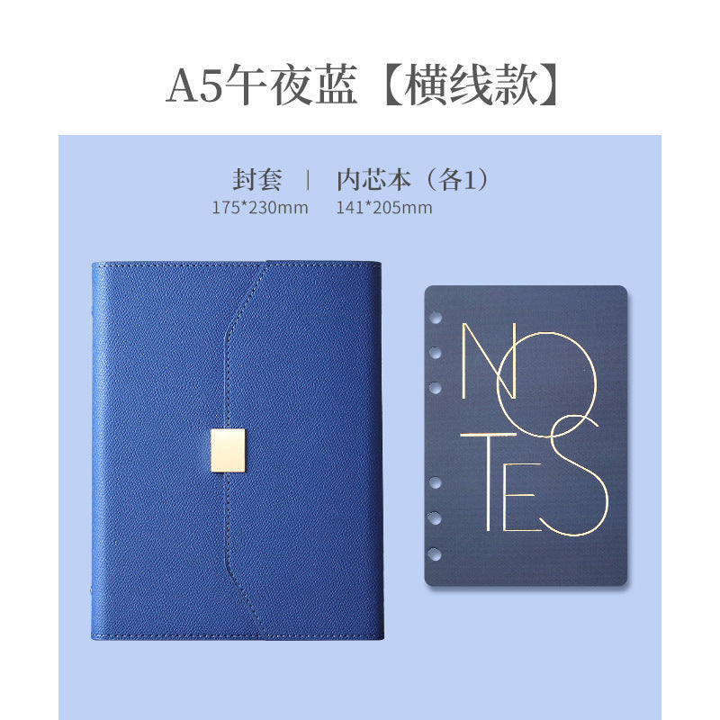 A5 70% off A6 Loose-Leaf Notebook Color-Changing Pu Notebook Gift Box Set Gift School Custom Logo Magnetic Buckle Notepad