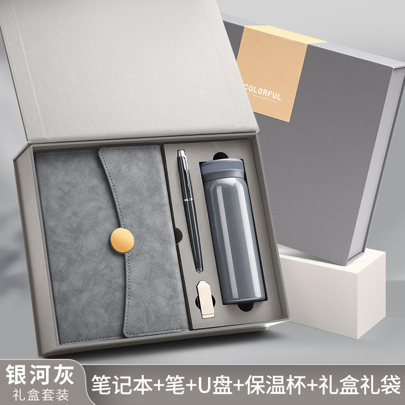 A5 70% off A6 Loose-Leaf Notebook Color-Changing Pu Notebook Gift Box Set Gift School Custom Logo Magnetic Buckle Notepad