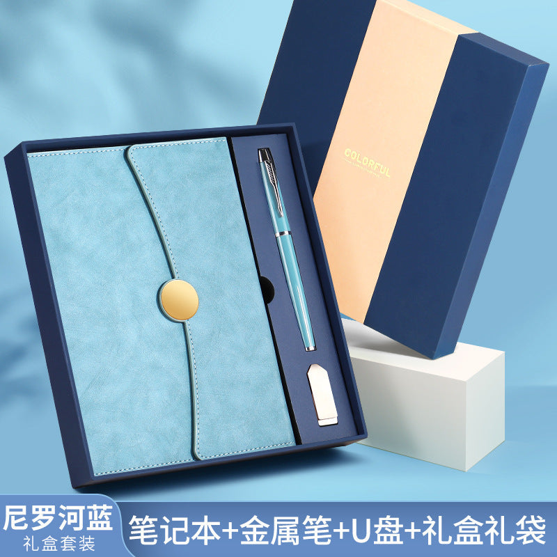 A5 70% off A6 Loose-Leaf Notebook Color-Changing Pu Notebook Gift Box Set Gift School Custom Logo Magnetic Buckle Notepad