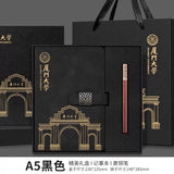 Xiamen University Notebook Gift Box Set Cultural and Creative Souvenirs Bookmarks School Event Gifts with Logo Printing