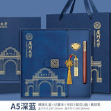 Xiamen University Notebook Gift Box Set Cultural and Creative Souvenirs Bookmarks School Event Gifts with Logo Printing