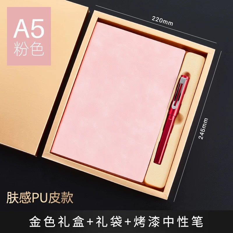 Teacher's Day Notebook Set Gift Box with Custom Logo, School Training Institution Notebook, Prize, High-Quality Notebook