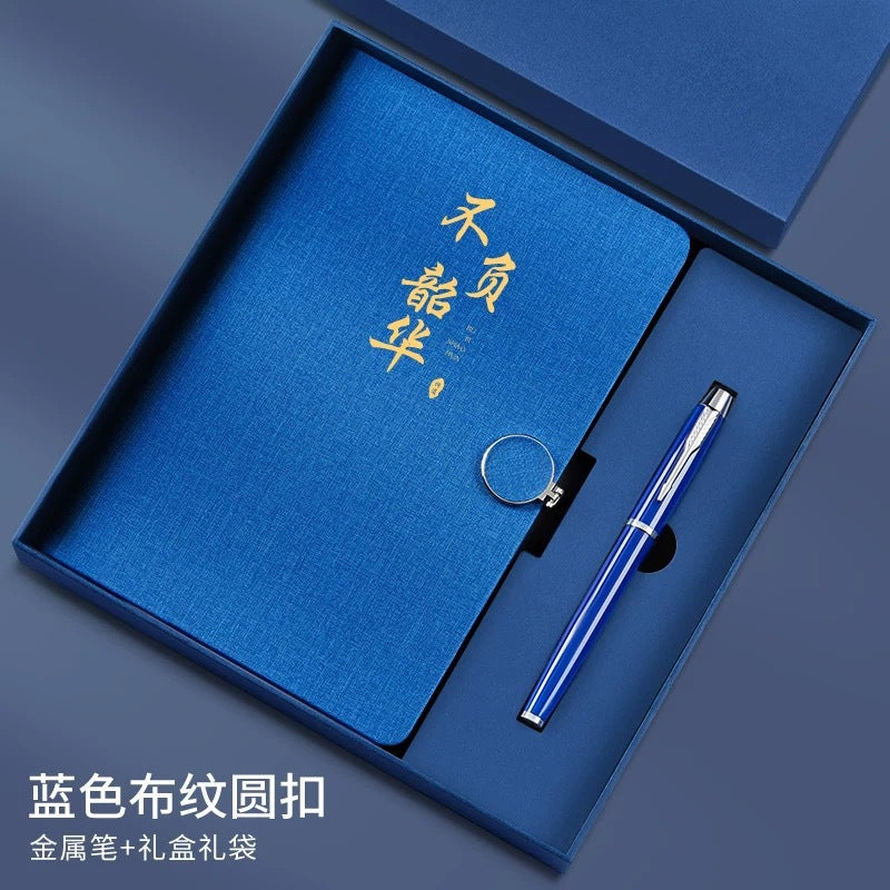 Teacher's Day Notebook Set Gift Box with Custom Logo, School Training Institution Notebook, Prize, High-Quality Notebook