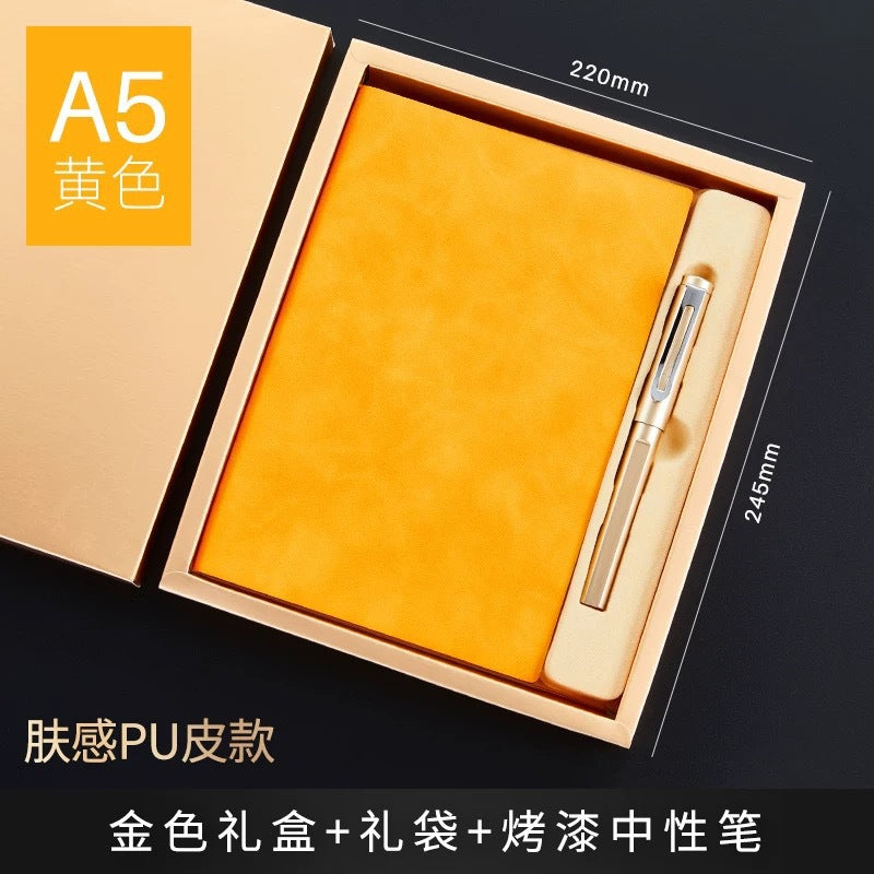 Teacher's Day Notebook Set Gift Box with Custom Logo, School Training Institution Notebook, Prize, High-Quality Notebook
