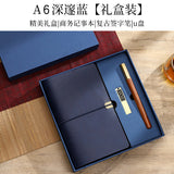 A6 strap hand ledger custom retro three-fold loose-leaf notebook campus student notepad cover logo custom