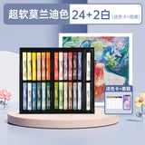 Montmartre Oil Painting Stick 24 Color Soft Crayon Training Studio Wholesale 12 Color Children Silky Super Soft Heavy Color Oil Painting Stick
