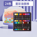 Montmartre Oil Painting Stick 24 Color Soft Crayon Training Studio Wholesale 12 Color Children Silky Super Soft Heavy Color Oil Painting Stick