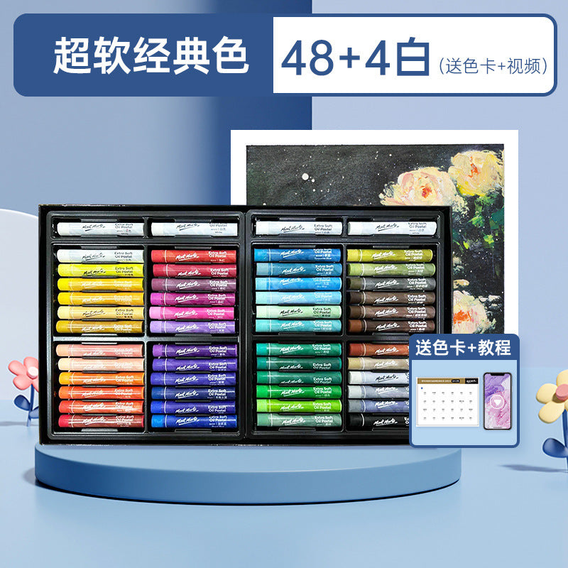 Montmartre Oil Painting Stick 24 Color Soft Crayon Training Studio Wholesale 12 Color Children Silky Super Soft Heavy Color Oil Painting Stick