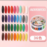 Children's plastic hole crayons to correct grip painting graffiti easy to color washable non-dirty hand crayons