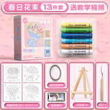 Oil Pastel Painting Paper Scraper Tool Set Kidsren's Painting Bag Student DIY Painting Heavy Color Soft Super Soft Crayon