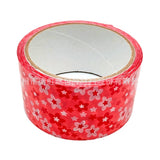 50mm wide creative red background white floral pattern kindergarten blackboard newspaper cultural and creative drawing edge tape sticker sealing tape