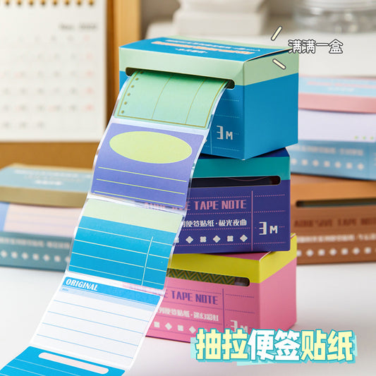 Creative boxed pull note stickers student Mark message sticky note hand account classification index label stickers wholesale