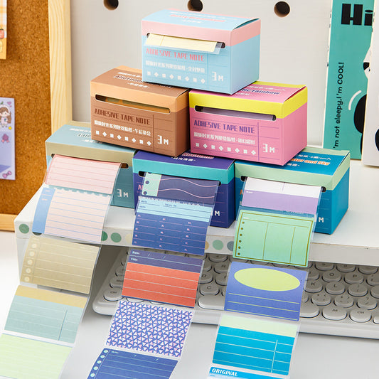 Creative boxed pull note stickers student Mark message sticky note hand account classification index label stickers wholesale