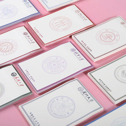 Fudan University notebook all famous campus Note Book student draft book Tsinghua Peking University notebook sticky note