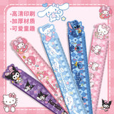 Cartoon Cute Sanrio Straight Ruler with High Appearance Value Kuromi Cinnamon Dog Acrylic 15cm for Primary School Students