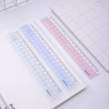 Deli 6235 ruler plastic 18cm cm with wave transparent ruler student stationery ruler drawing drawing