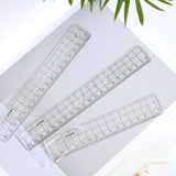 Creative plastic transparent ruler 15/20cm transparent ruler drawing measuring student stationery scale caliper