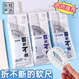 20cm Soft Ruler Four-Piece Set of Rulers for Students to Draw with Triangular Rulers and Protractors Multi-Specification Ruler Sets Wholesale
