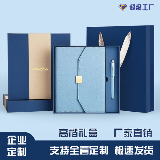 A5 70% off A6 Loose-Leaf Notebook Color-Changing Pu Notebook Gift Box Set Gift School Custom Logo Magnetic Buckle Notepad