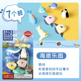 Wholesale Japanese Iwako Cartoon Detachable Combination Toy Gift Stationery Set Gift Eraser Assembly