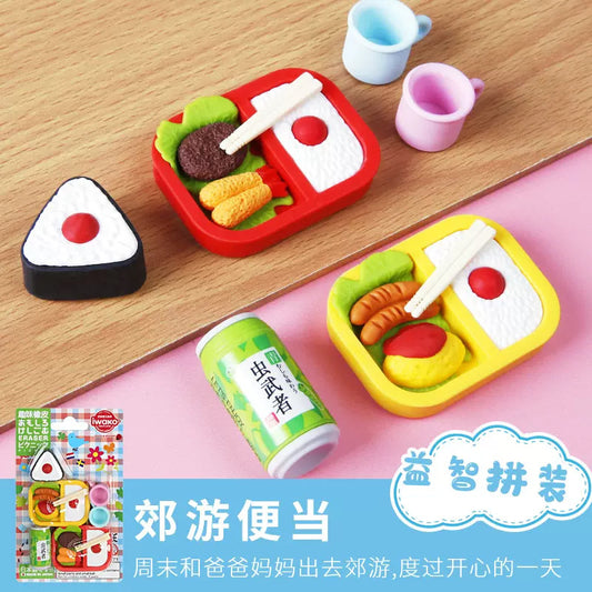 Wholesale Japanese Iwako Cartoon Detachable Combination Toy Gift Stationery Set Gift Eraser Assembly
