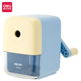 Deli Automatic Pen-Feeding Manual Pencil Sharpener with Multiple Settings for Students, Cartoon Style, Wholesale
