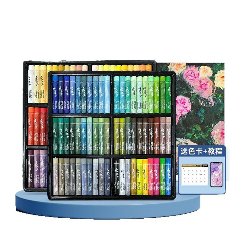 Montmartre Oil Painting Stick 24 Color Soft Crayon Training Studio Wholesale 12 Color Children Silky Super Soft Heavy Color Oil Painting Stick