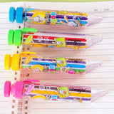 Mingda push crayon 678A multi-functional crayon 8-color crayon creative push multi-color student crayon