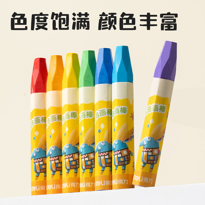 Deli 6961 Oil Pastel Children's Drawing Pen Set Crayons 12/18/24/36 Coloring Pens Wholesale