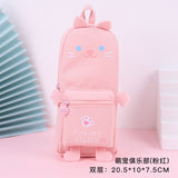 School Bag Style Pencil Case Cartoon Shape Pencil Case Cute Girl Heart Japanese Style Creative Multifunctional Student Pencil Case