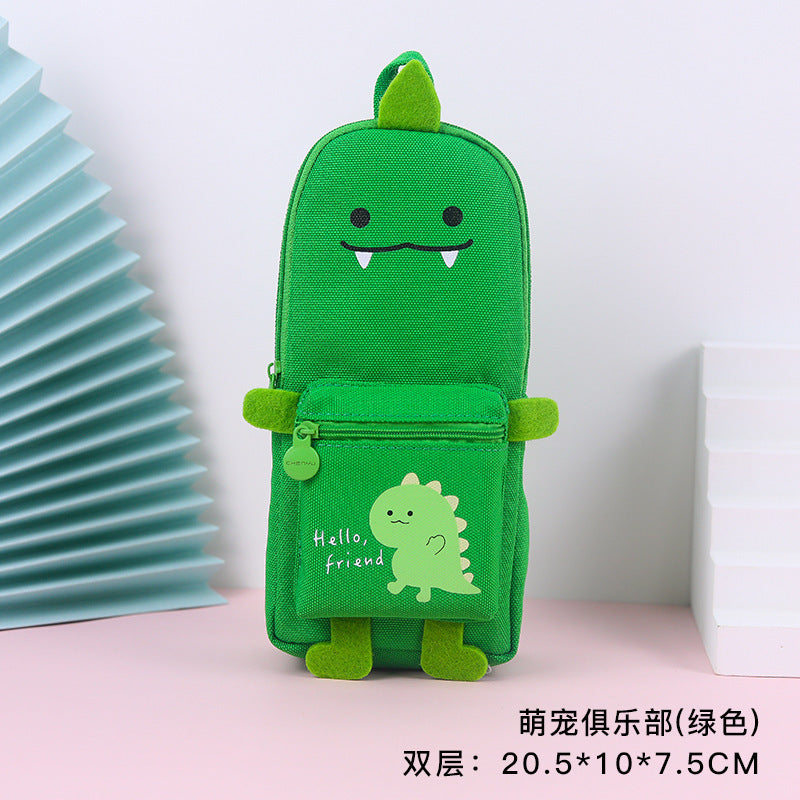 School Bag Style Pencil Case Cartoon Shape Pencil Case Cute Girl Heart Japanese Style Creative Multifunctional Student Pencil Case