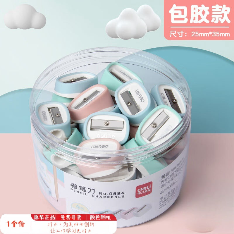 Efficient Pencil Sharpener with Three Holes for Different Thicknesses, Prevents Shavings from Flying, Suitable for Kindergarten and Elementary School Art Classes