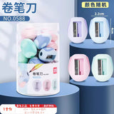 Efficient Pencil Sharpener with Three Holes for Different Thicknesses, Prevents Shavings from Flying, Suitable for Kindergarten and Elementary School Art Classes