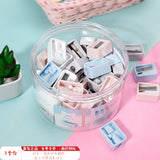 Efficient Pencil Sharpener with Three Holes for Different Thicknesses, Prevents Shavings from Flying, Suitable for Kindergarten and Elementary School Art Classes