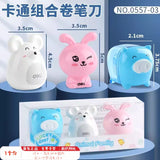 Efficient Pencil Sharpener with Three Holes for Different Thicknesses, Prevents Shavings from Flying, Suitable for Kindergarten and Elementary School Art Classes