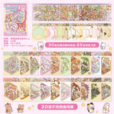 Landscape Sticker Collection Book 3D Miniature World Landscape Sticker Book Cute Educational DIY Decorative Stickers
