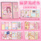 Kaba Bear's New Paging Dress-Up Sticker Book Princess Dress-Up Sticker Book Girl DIY Sticker Puzzle Game~