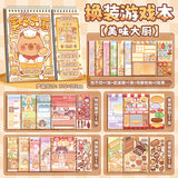 Kaba Bear's New Paging Dress-Up Sticker Book Princess Dress-Up Sticker Book Girl DIY Sticker Puzzle Game~