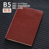 A5 business leather meeting notebook custom cover Logo classic pu notepad advertising gift box custom wholesale