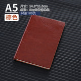 A5 business leather meeting notebook custom cover Logo classic pu notepad advertising gift box custom wholesale
