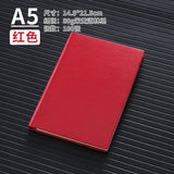 A5 business leather meeting notebook custom cover Logo classic pu notepad advertising gift box custom wholesale