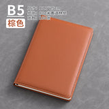 A5 business leather meeting notebook custom cover Logo classic pu notepad advertising gift box custom wholesale