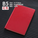 A5 business leather meeting notebook custom cover Logo classic pu notepad advertising gift box custom wholesale